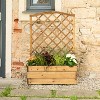 Scalloped Top Planter Box with Diamond Trellis – FSC-Certified Timber, Eco-Friendly, Includes Liner - 3 of 4