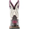 Women's Lady Rebel by Durango Women's Raven Black & White Western Boot - 3 of 4
