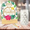 Big Dot of Happiness Last Luau - How Many Candies Tropical Bachelorette Party and Bridal Shower Game - 1 Stand and 40 Cards - Candy Guessing Game - 2 of 4