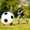 4FUN Giant Inflatable Soccer Ball Durable Rubber, Easy Inflation Pump Included, Active Fun Toy for Kids, 30 Inch, Black and White - 4 of 4