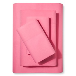 Solid 100% Cotton Sheet Set (Queen) Pink 4pc - Pillowfort