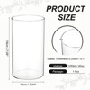 Unique Bargains Glass Bouquet Floating Candle Decorative Cylinder Vase Clear - 2 of 4