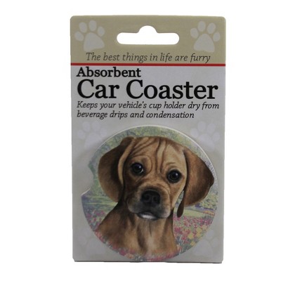 Car Coaster 2.5" Puggle Car Coaster Absorbent E & S Pet  -  Coasters