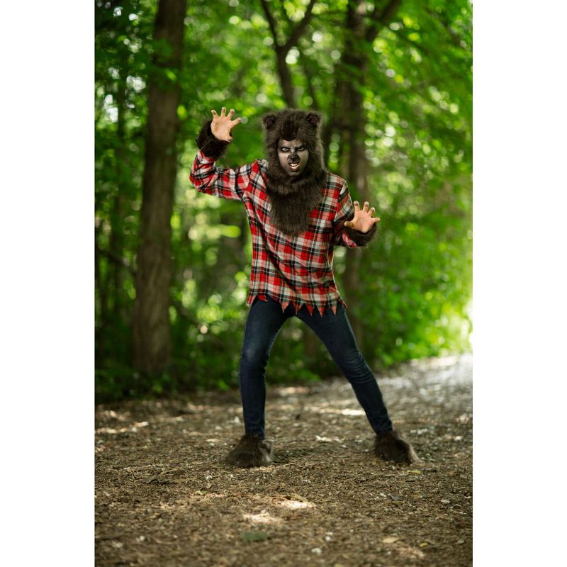 HalloweenCostumes.com Men's Plus Size Werewolf Costume, 3 of 4