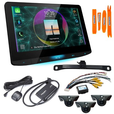 JVC KW-Z1000W 10.1" HD Receiver with Bluetooth, Wireless Android Auto & Wireless Apple CarPlay, 4 Camera System and SXV300 Tuner Included