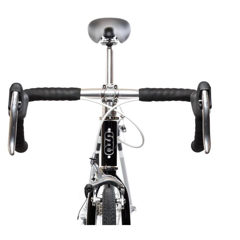 State Bicycle Co. Adult Bicycle 4130 Road Bike  - Black & Metallic 8-Speed | 29" Wheel Height, 4 of 11