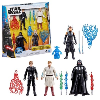 Figurine Star Wars Anakin Skywalker 10 Cm - 9 Points D'articulation, Sabre Laser Inclus - Collection Epic World