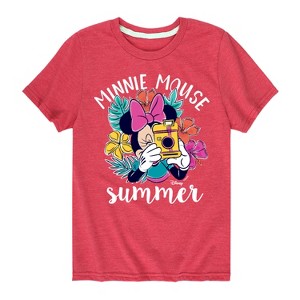 Boys' - Disney - Minnie Mouse Summer Short Sleeve Graphic T-Shirt - 1 of 4