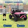 24V Ride on Toys for Big Kids,Ride on Truck with Remote Control,4WD Electric Car - 3 of 4
