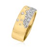 Ross-Simons 0.50 ct. t.w. Diamond Scatter Ring in 18kt Gold Over Sterling - 3 of 4