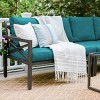 Leisure Made Blakely 5pc Aluminum Sectional in Peacock Fabric - 3 of 4