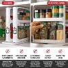 Spice Rack Organizer for Cabinet - Slide & Rotate Kitchen Organizers and Storage - Double Shelves - Magnetic Modular Design - 10.8" *5.25" - 2 of 4