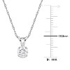 EVERLY JEWELRY  |   14K White Gold 1/2 CT TW Lab Grown Diamond Solitaire Pendant with Chain - image 2 of 4