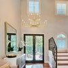 LLHZSY 36 1/5" Simple Modern Candlestick Pendant Chandelier 8+4 Light 2-Tiers Fixture Dining Room Over Table-Gold - 4 of 4