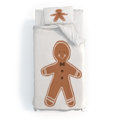 Orara Studio Gingerbread Man I Duvet Cover + Pillow Sham(s) - Deny Designs - image 1 of 4