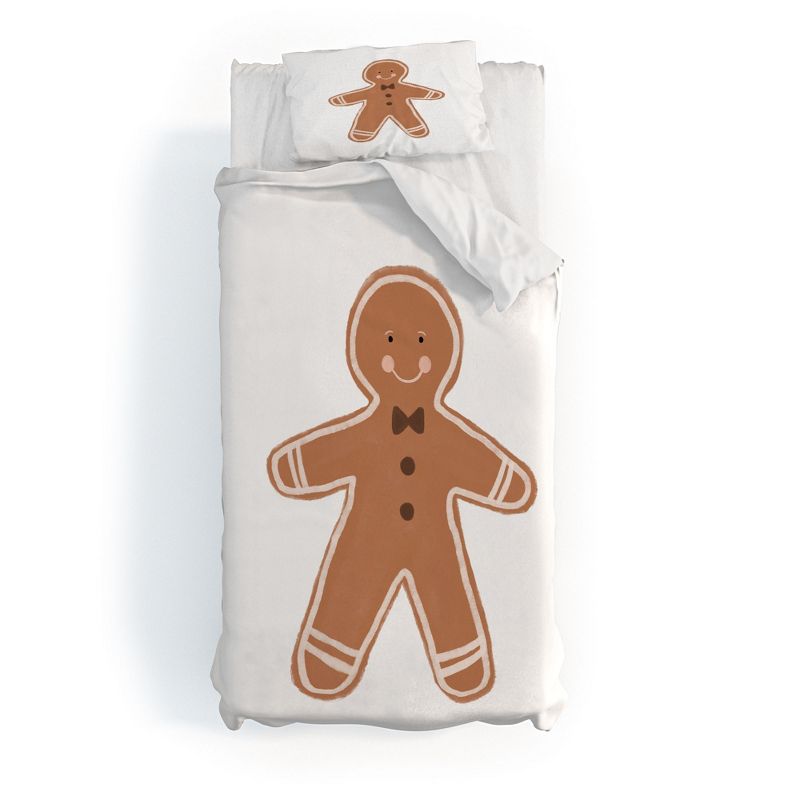Orara Studio Gingerbread Man I Duvet Cover + Pillow Sham(s) - Deny Designs, 1 of 5