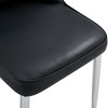 Sapphtopaz Modern Dining Chairs PU Upholstered Living Room Chairs with Metal Legs Mid-Back Chair for Kitchen, Dining Room - 3 of 4