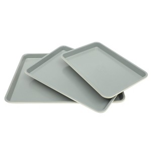 Sur La Table Kitchen Essentials Bake Sale 3-Piece Cookie Sheet Set – Nonstick Carbon 13, 15, 18 Inch - 1 of 4