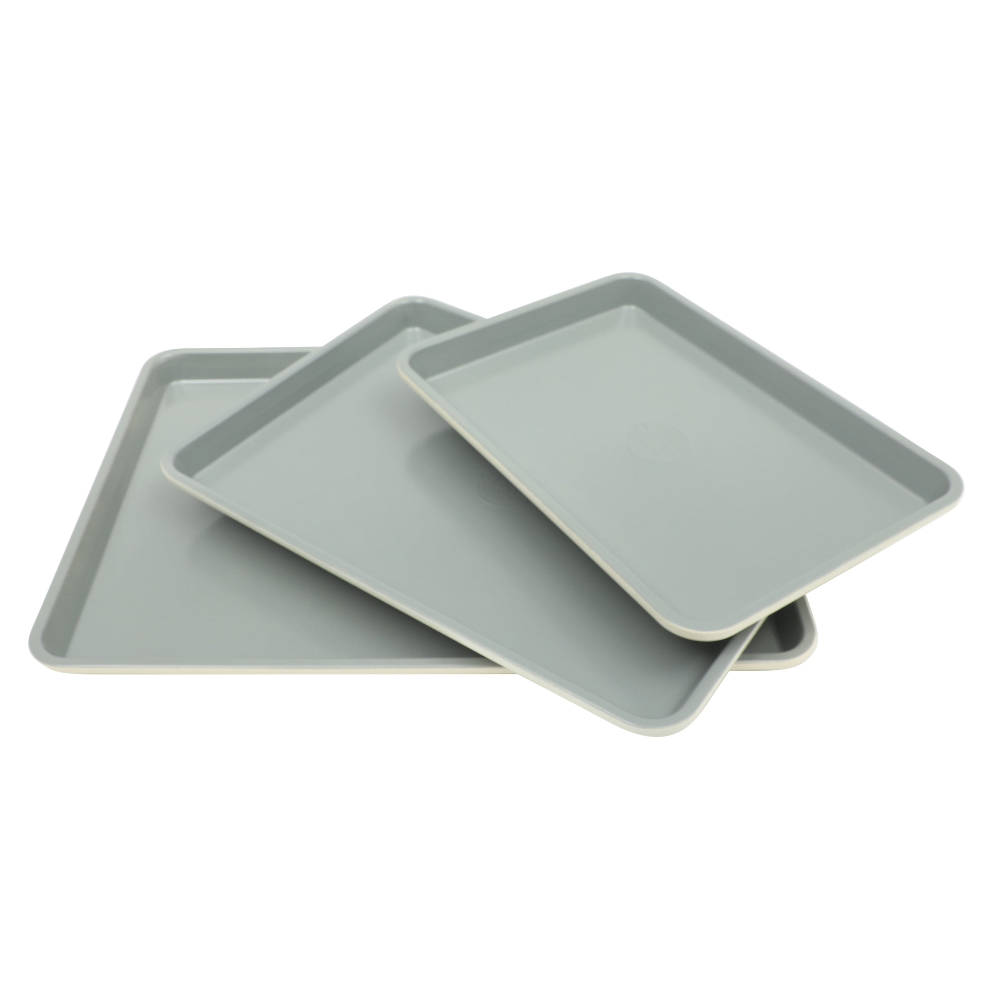 Sur La Table Kitchen Essentials Bake Sale 3-Piece Cookie Sheet Set – Nonstick Carbon 13, 15, 18 Inch