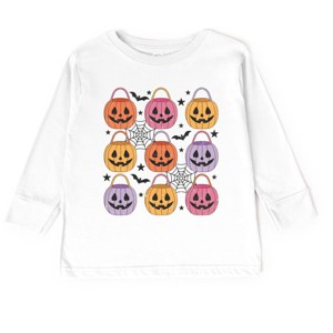 Pumpkin Basket Chart  - Toddler Long Sleeve Graphic Tee and Youth Long Sleeve Graphic T-Shirt - 1 of 3