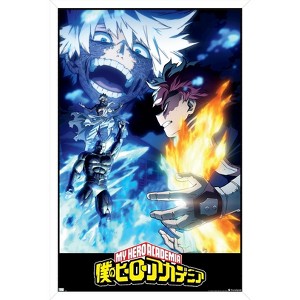 Trends International My Hero Academia: Season 7 - Todoroki vs Dabi Key Art Framed Wall Poster Prints - 1 of 4