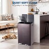 Coucheta 16 Gal Dual Trash Can - Stainless Steel Double Compartment with Lid, Inner Bucket & Step Pedal for Home & Office, Available in Colors - 4 of 4