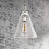 Generation Lighting Frontage 10" Satin Nickel and Glass Mini Pendant - 2 of 2