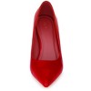 BLISSFUL STEP Women's Pointed Toe Stiletto Heel Faux Leather Pumps - 2 of 4