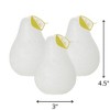 White Timber Pear Candles - Set of 3 - 4 of 4
