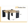 Kumasinova  31.5" / 39.3" On-Trend Coffee Table for Living Room,2-Tone Stylish Accent Center Table Cocaktail Table,MDF Frame,Easy to Clean - 2 of 4