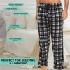 Microfleece Men’s PJ Plaid Pajama Pants with Pockets, Sizes Up to 3X - 4 of 4
