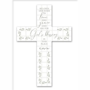 Creative Products We Open Our Home 11 x 16 Wood Cross - 1 of 1