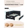 Twin Size Upholstered Daybed with Trundle for Bedroom - 4 of 4