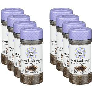 Nancy Lee Spice Pepper Ground Black - Pack of 8 - 2  OZ - 1 of 2