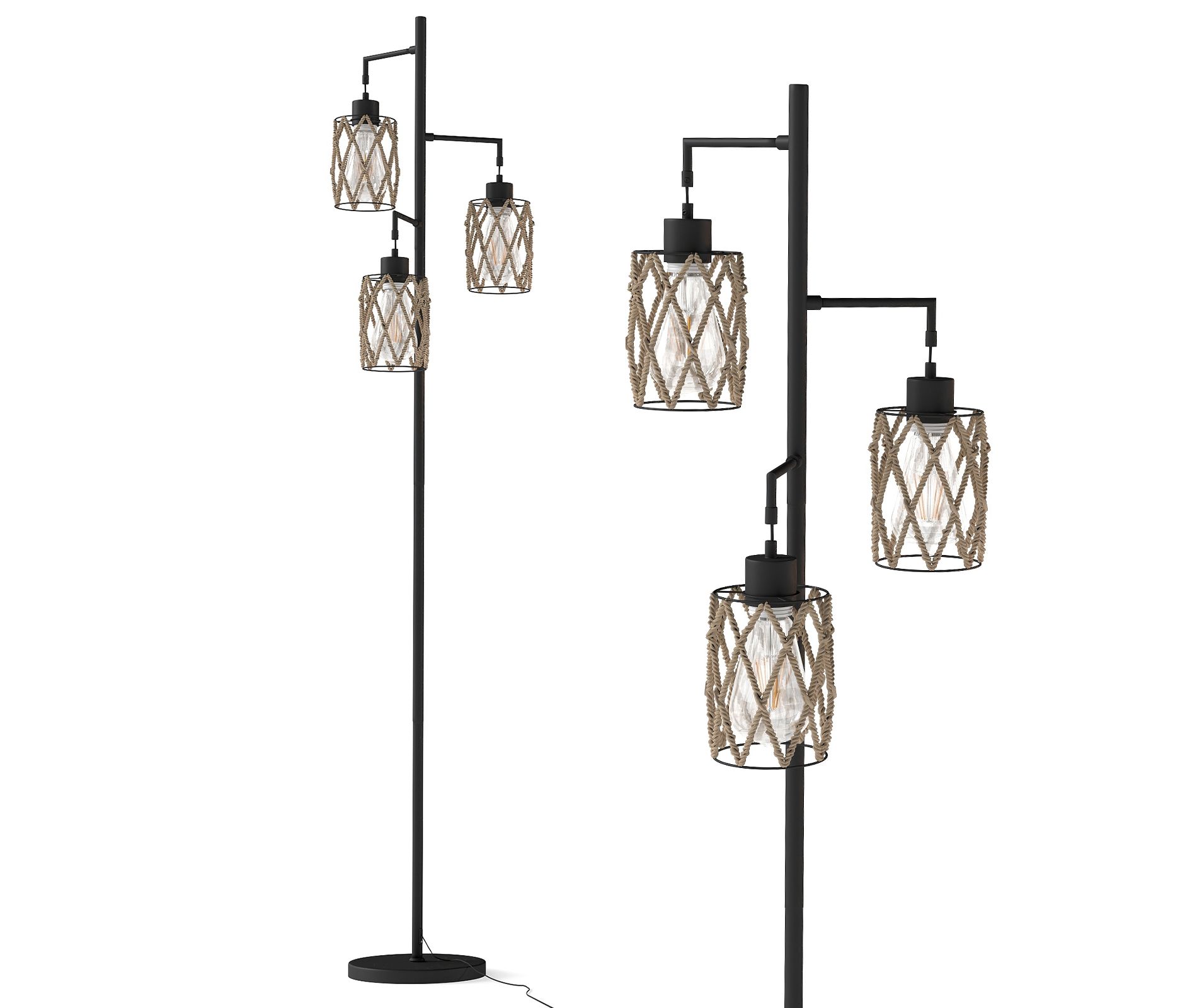 Dexmalle 67'' Tree-Shaped Floor Lamp with 3 Lights