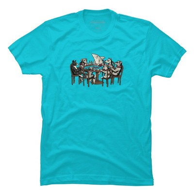Men's Design By Humans Card Shark By valorandvellum T-Shirt