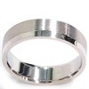 Pompeii3 Mens 6mm Brushed Flat Comfort Fit Wedding Band Ring - 2 of 4