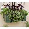 ACHLA Designs Medium Rectangular Galvanized Steel Outdoor Planter Box with Mounting Bracket Green 24"x9.5" - 2 of 4