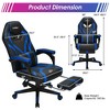 Costway Massage Gaming Chair Racing Recliner Computer Desk Chair w/Footrest - 4 of 4