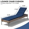 Crestlive Products Outdoor Chaise Lounge Cushion Foldable Outdoor Lounge Chair Cushion for Patio Furniture - 2 of 4