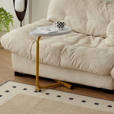 VYNXARIA  C-Shaped Side Tables for Couch and Bed