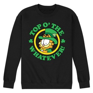 Men's - Garfield - Top O' The Whatever St. Patrick's Day Graphic Fleece Sweatshirt - 1 of 4