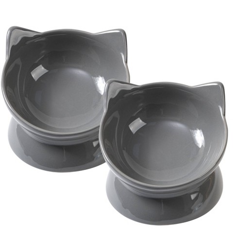Park Life Designs 2c Oscar Tilt Cat Bowl Gray Target