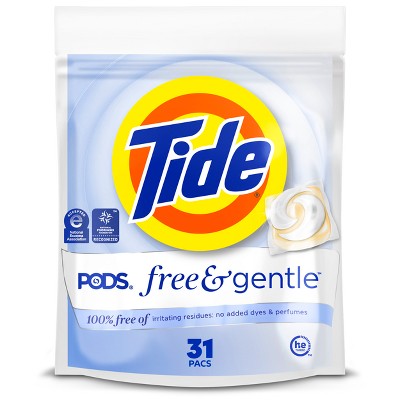 Tide Unscented Free & Gentle HE Deep Cleaning Concentrated Laundry Detergent Pods