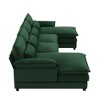 NicBex Modern 110" Sectional Sofa Modular U Shaped Sofa Couch with Waist Pillows for Living Room Apartment - 4 of 4