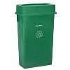 Alpine Industries Polypropylene Recycling Bin with Swing Lid and Dolly 23-Gallon Green - 2 of 4