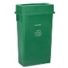 Alpine Industries Polypropylene Recycling Bin with Swing Lid and Dolly 23-Gallon Green - image 2 of 4