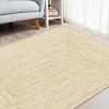 Racxily Area Rug, Braided Jute Rug for Living Room, Bedroom, Playroom, Off-White - 4 of 4