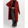 Women's ELIZA BRICK BRUSHED WOOL COAT - CRESCENT - 4 of 4