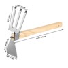 Itopfox 2-Pack Heavy Duty Dual Head Garden Hoe and Cultivator, Carbon Steel Blade for Soil Loosening, Weeding, Digging, and Tilling - 2 of 4